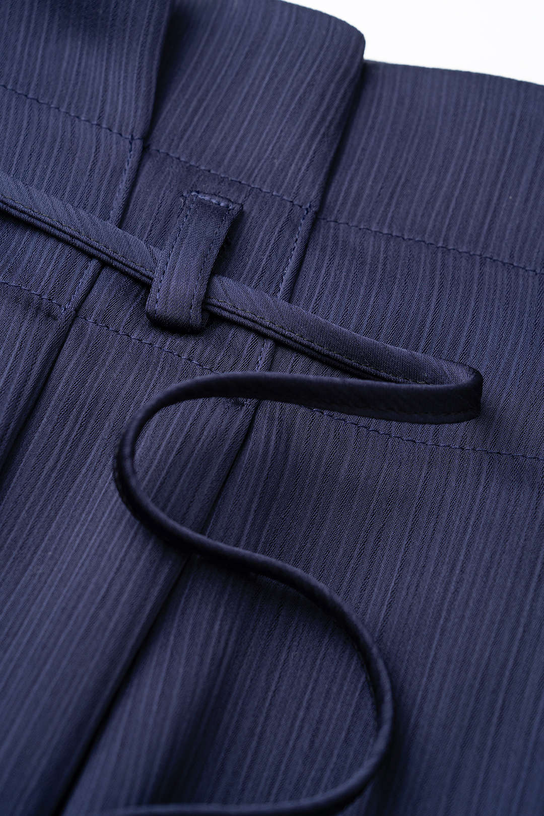 Belted High Waist Wide Leg Pants