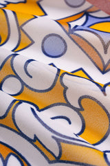 Contrast Print Chiffon Bikini Bottom