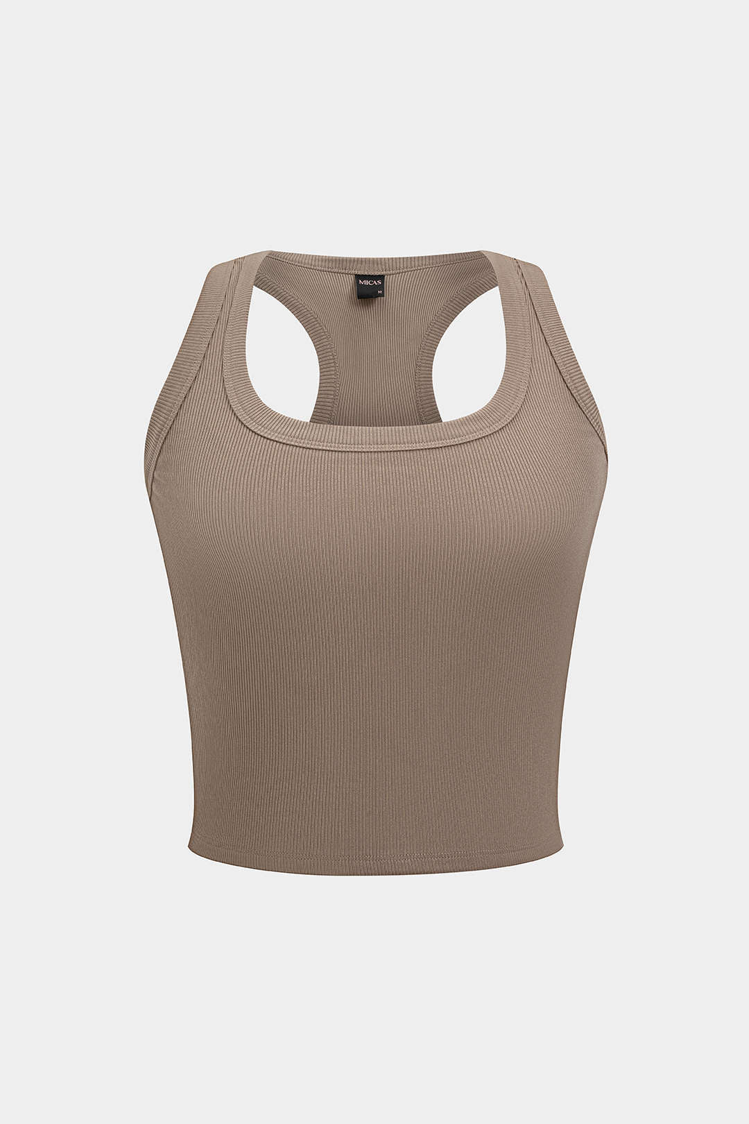 Basic U-Neck Crop Tank Top