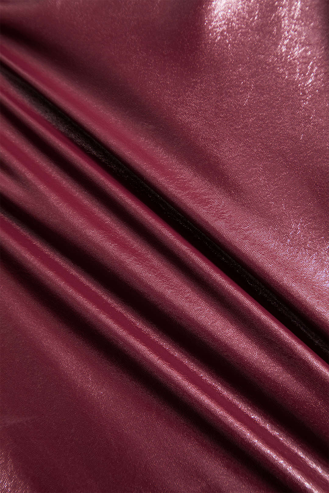 Basic Solid Faux Leather Sleeveless Bodysuit