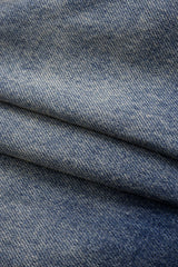 Denim Faux Leather Patchwork Outerwear