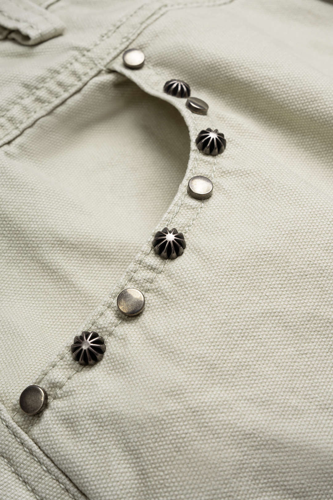 Denim Studded Rivet Ruched Wide Leg Jeans