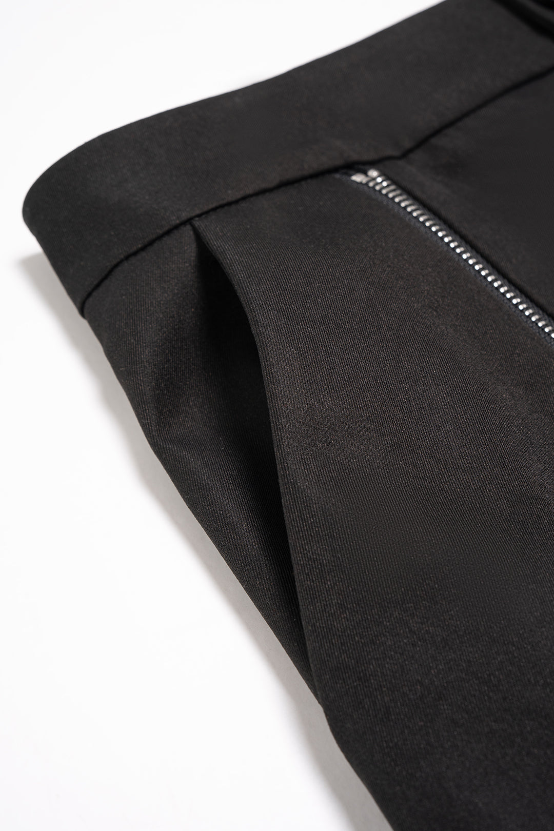 Asymmetrical Zipper Wide Leg Pants