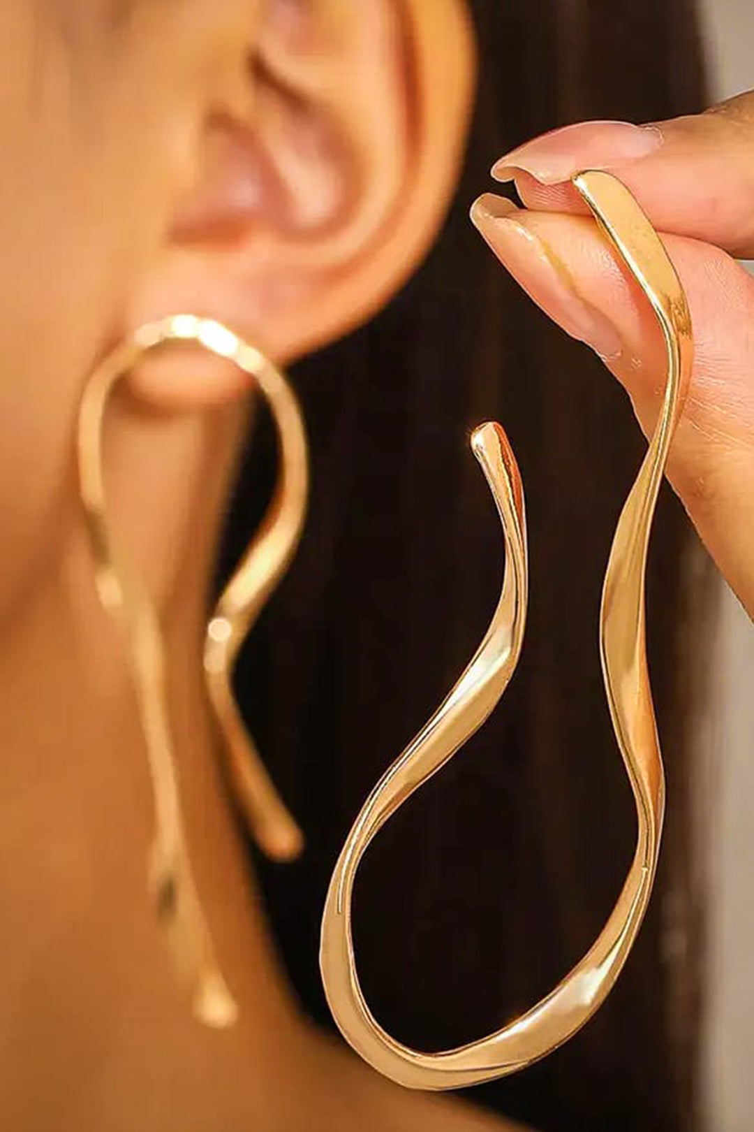Alloy Asymmetrical Earrings