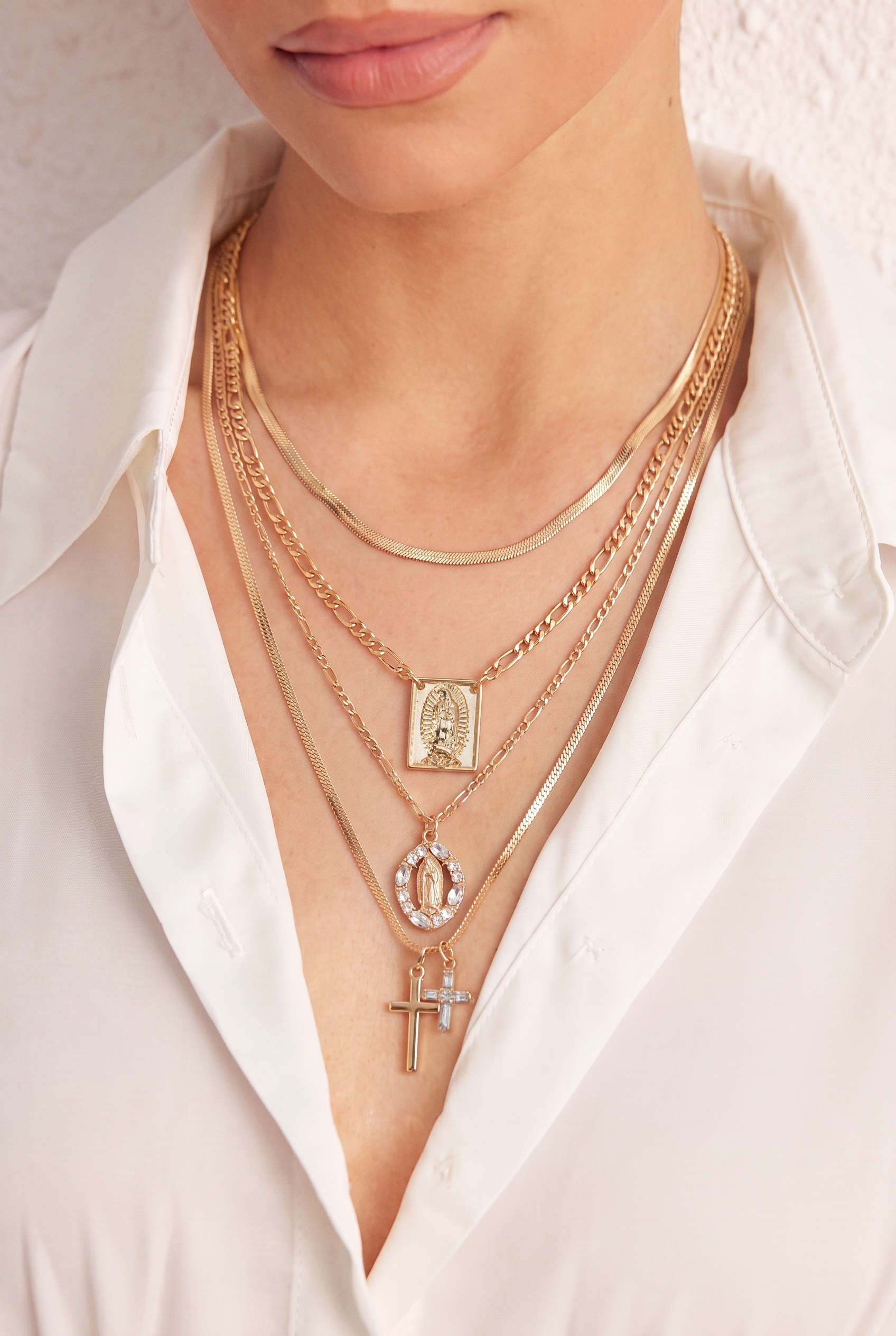 Alloy Layered Necklace