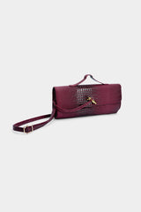 Crocodile Skin Pattern Faux Leather Clutch Bag