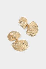 Alloy Scallop Earrings