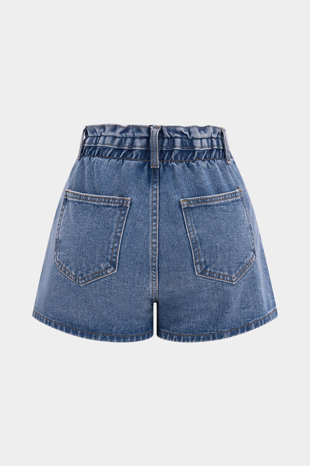 Denim Button Shorts