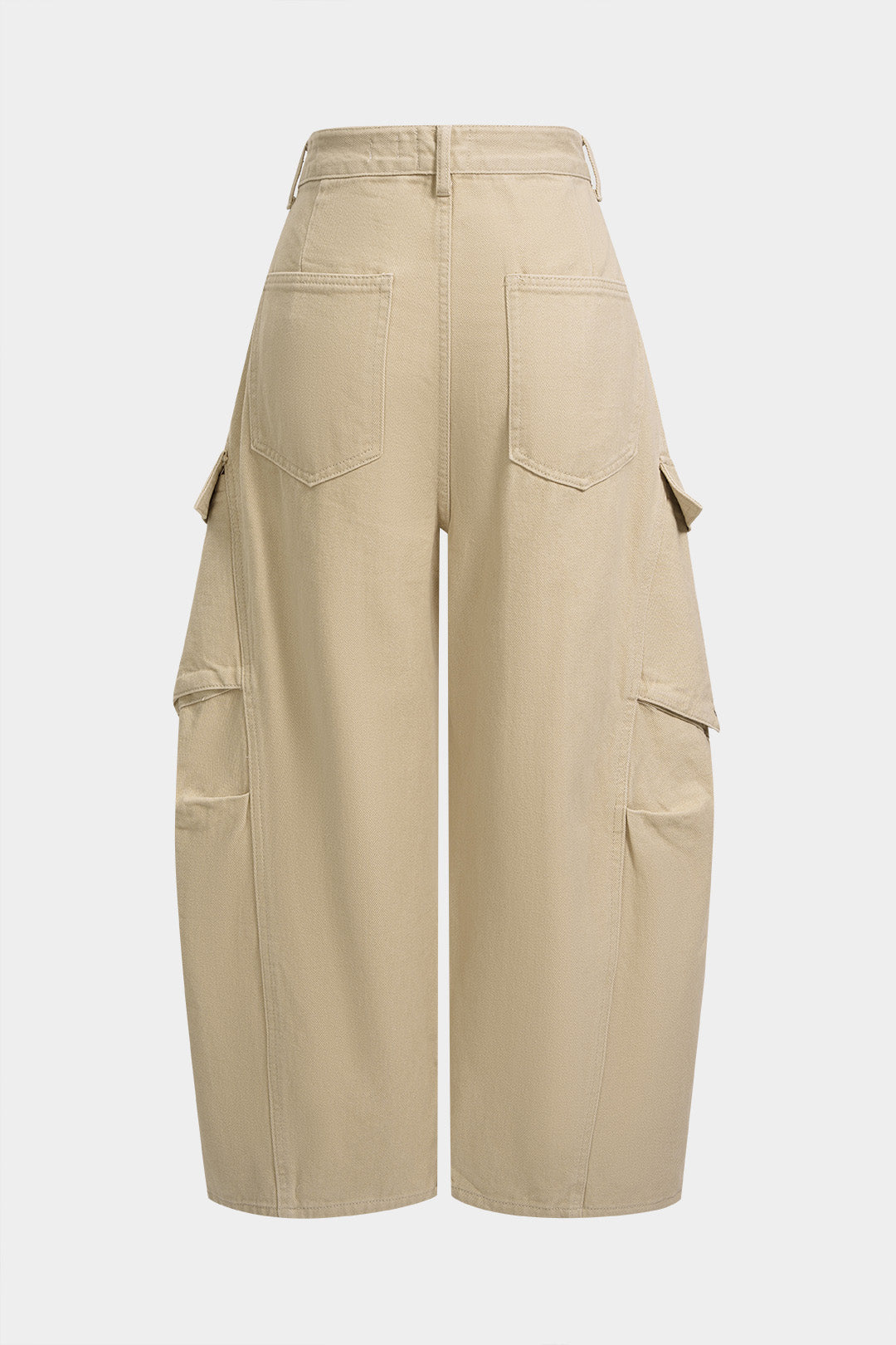 Denim Pocket Barrel Jeans