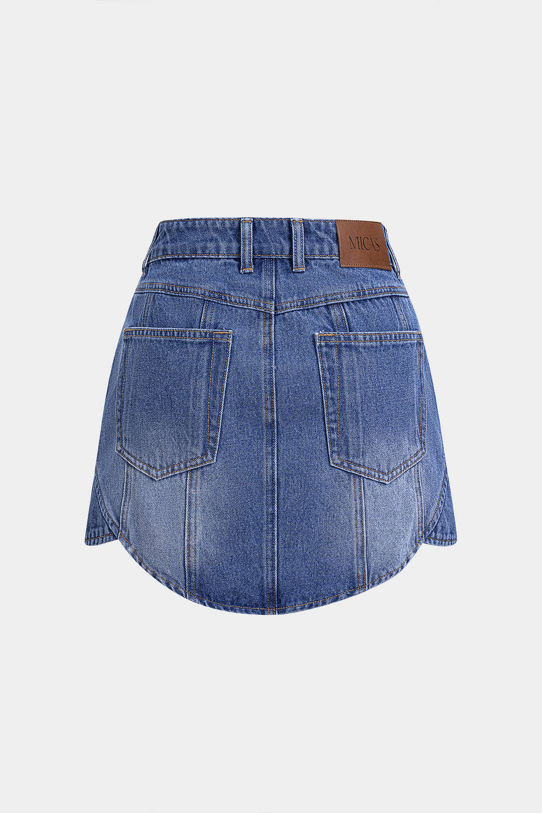 Denim Seamdetail Skirt