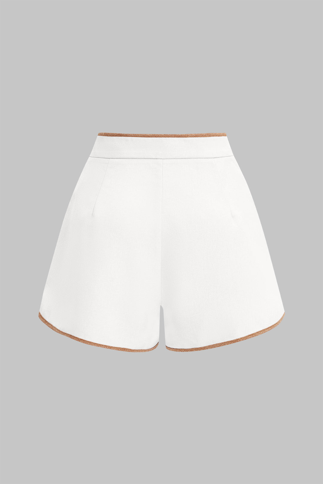 Contrast Binding High Waist Shorts