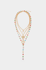 Alloy Colorful Crystal Necklace