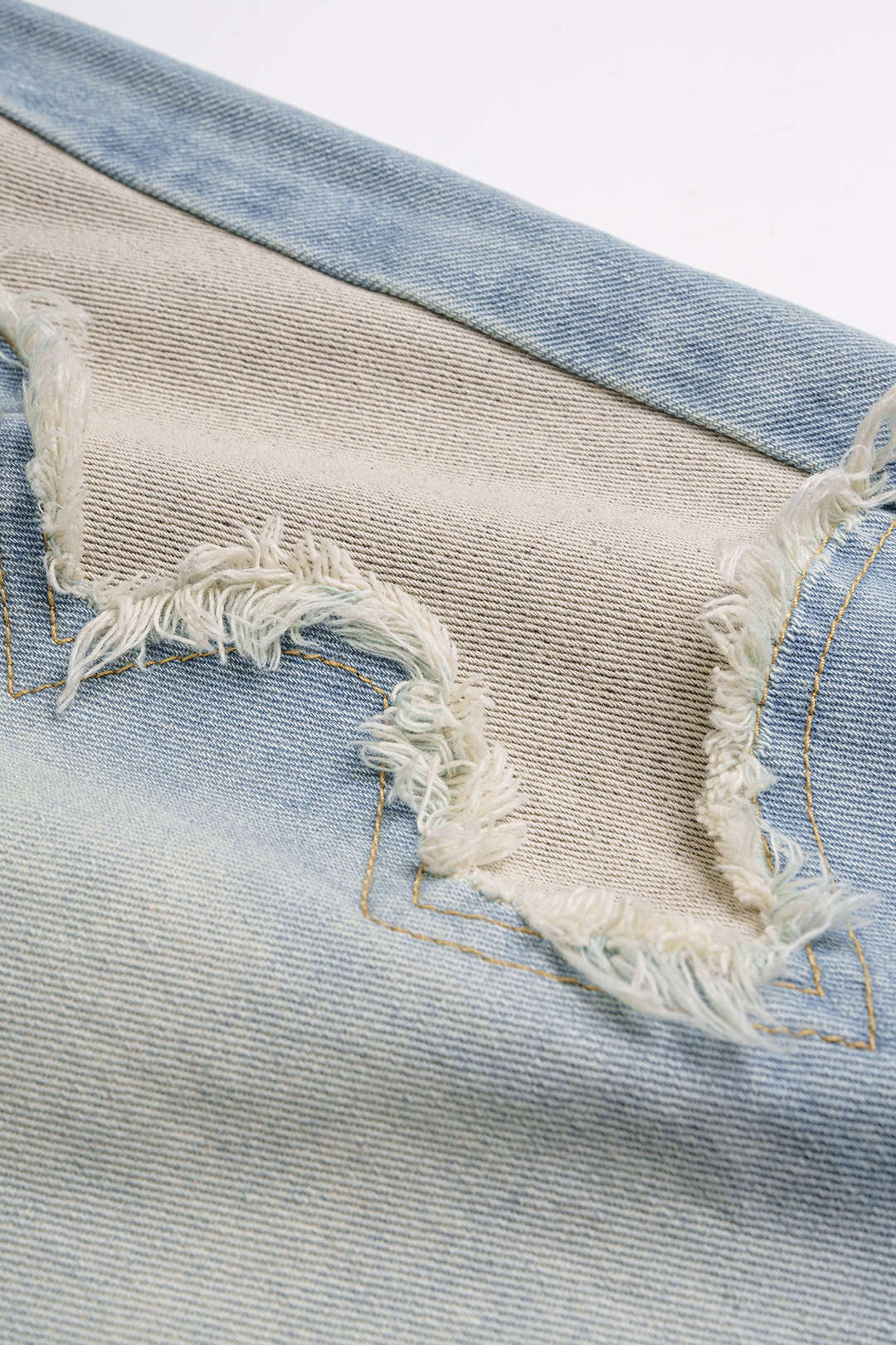 Button Pocket Wide Leg Jeans