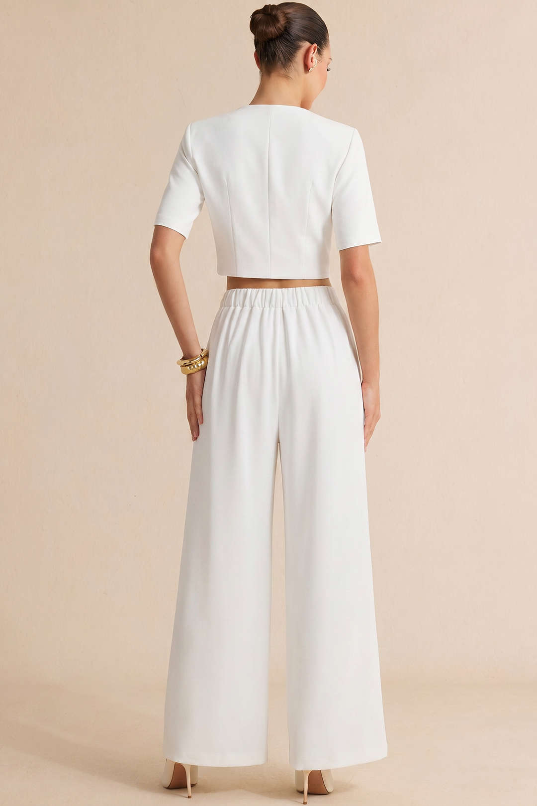 Asymmetrical Cut Out Short-Sleeve Shirt