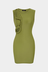 Cut Out Twist Knot Sleeveless Mini Dress