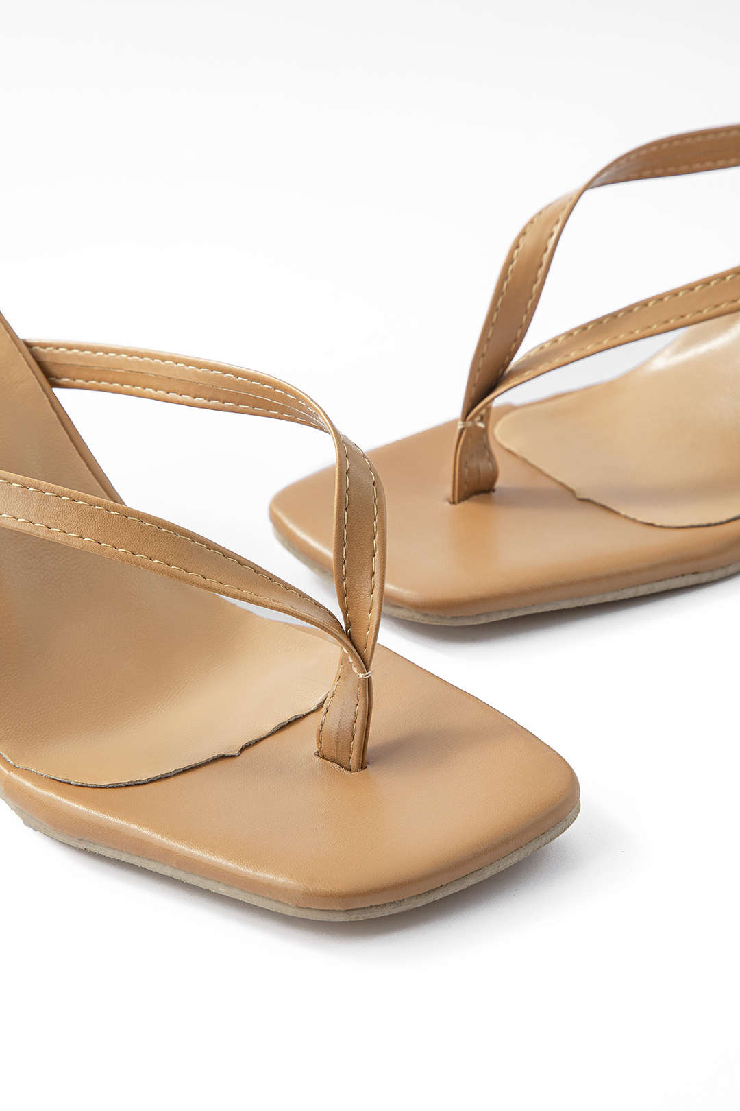 Basic Mid Heel Thong Sandals