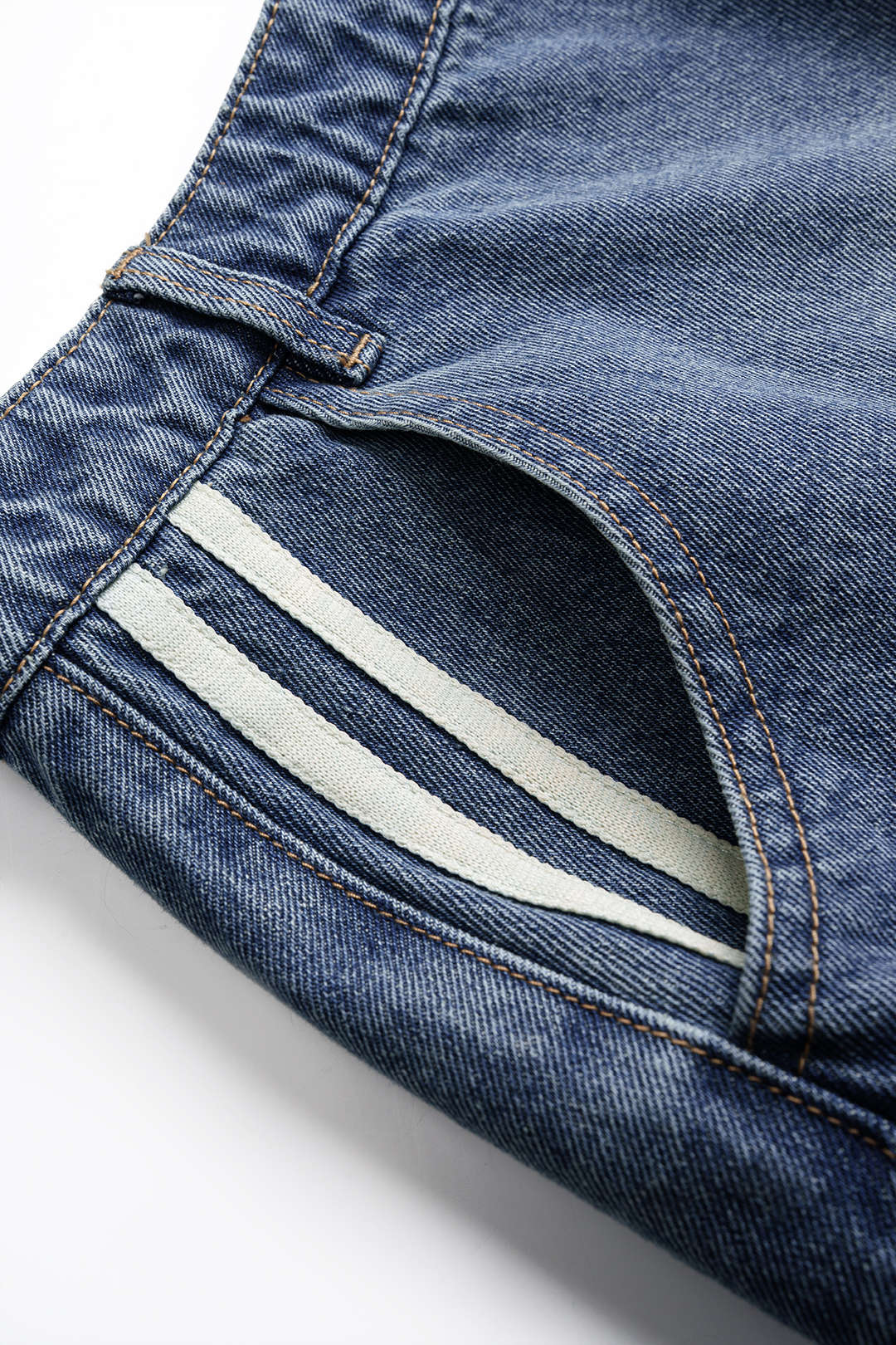 Denim Asymmetrical Seamdetail Button Skirt