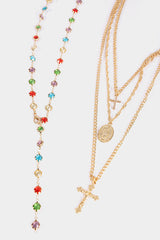 Alloy Colorful Crystal Necklace