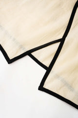 Contrast Trim Round Neck Asymmetrical Tank Top And Straight Leg Pants Set