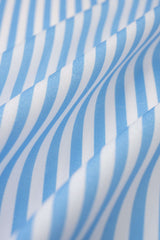 Contrast Stripes Print V-Neck Halter Neck Sleeveless Maxi Dress