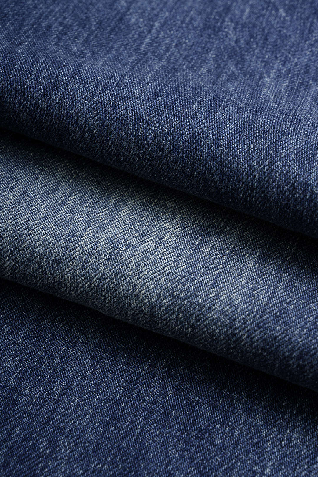 Denim Asymmetrical Frayed Barrel Jeans