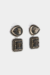 Alloy Geometric Zircon Earrings