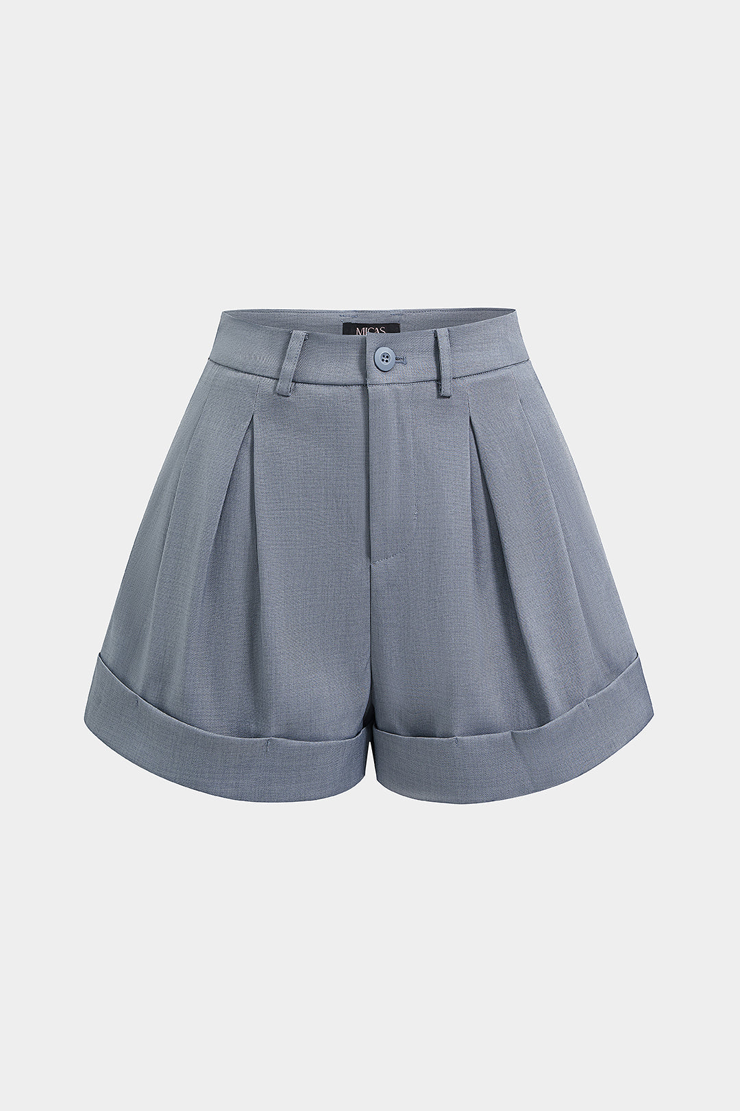 Cuffed Hem Wide Leg Shorts
