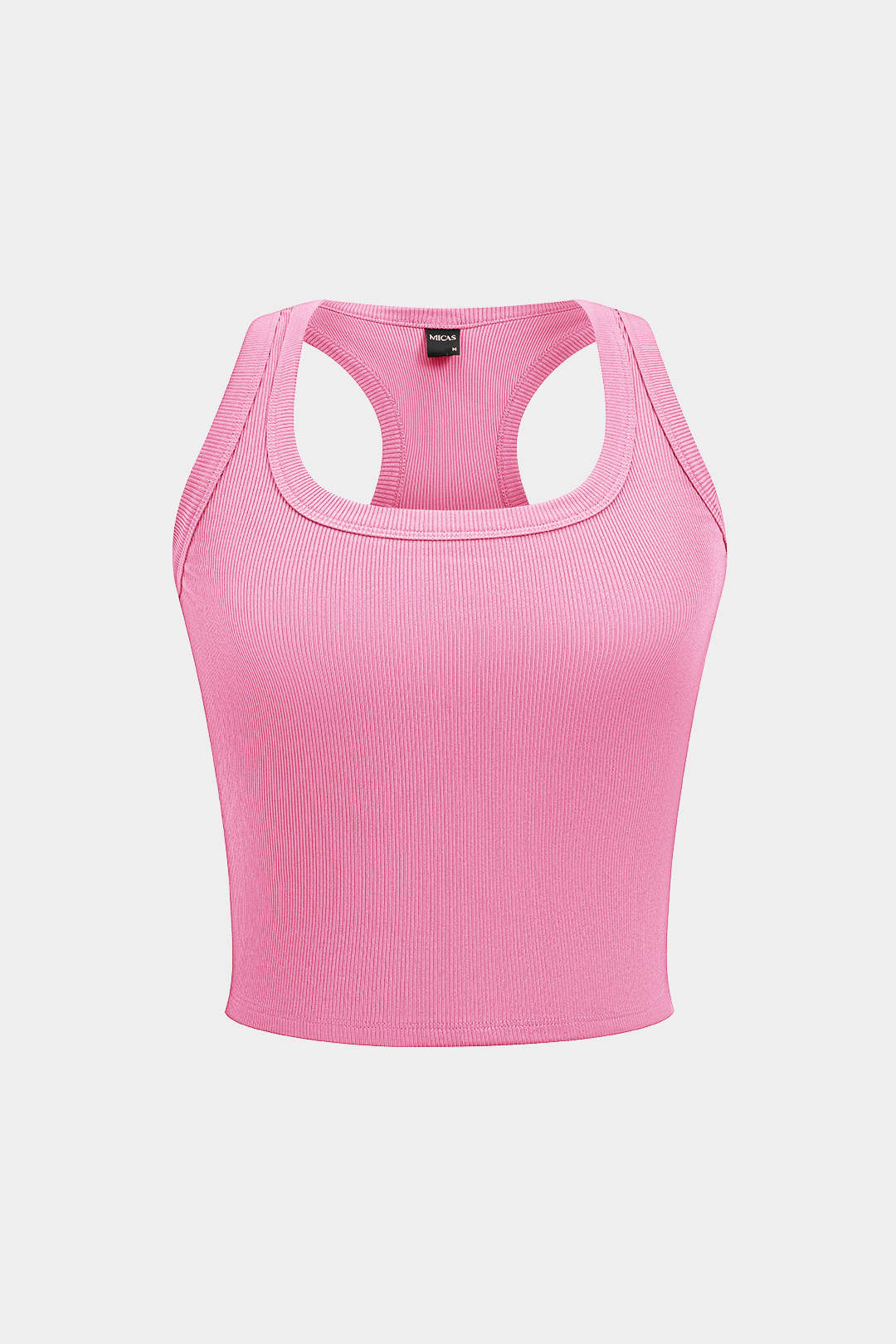 Basic U-Neck Crop Tank Top