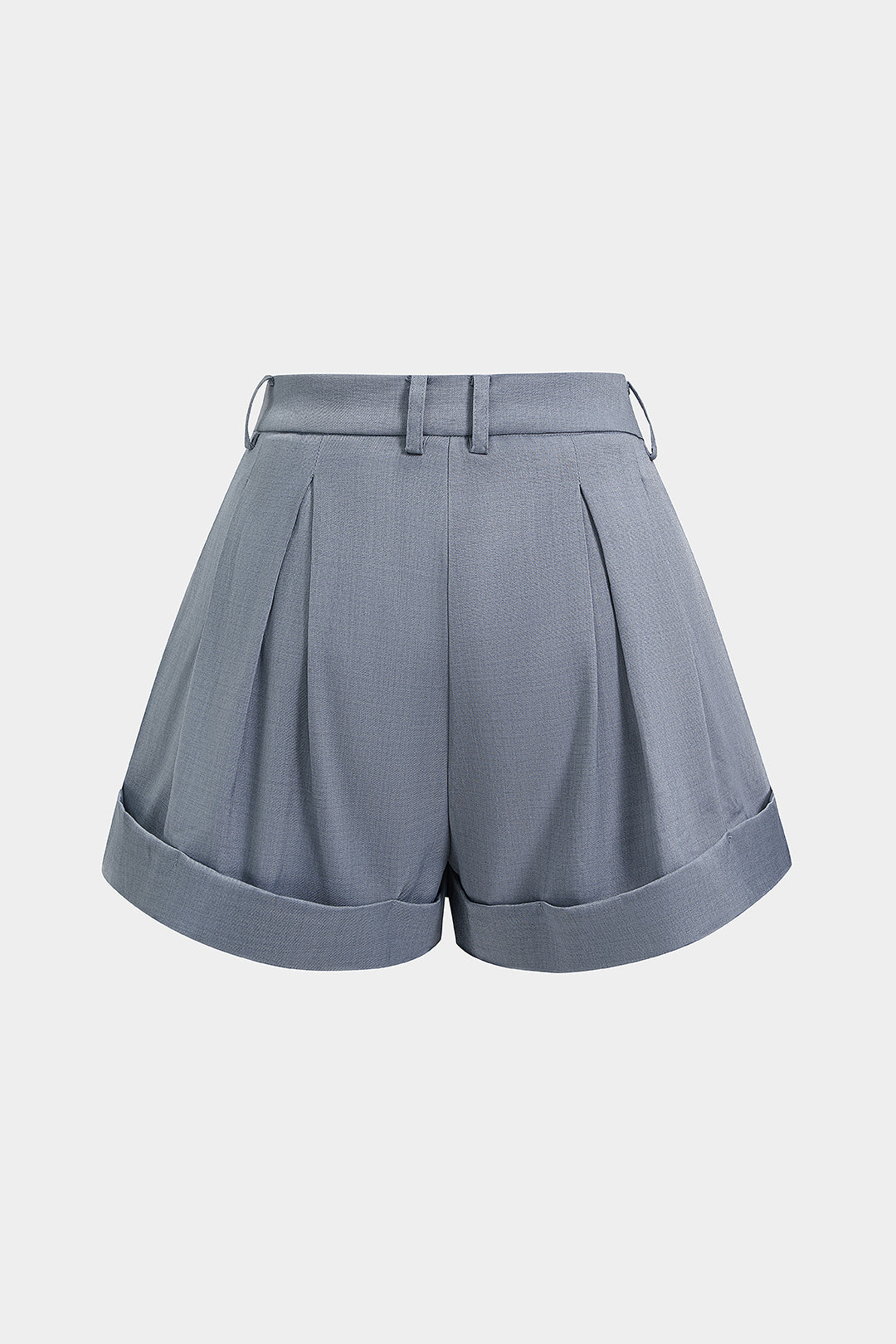 Cuffed Hem Wide Leg Shorts