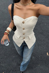 Button Tube Top