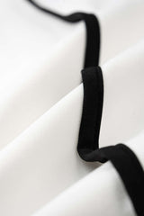 Contrast Binding V-Neck Tie-Up Sleeveless Jumpsuit