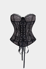 Bustier Backless Tie Corset Top