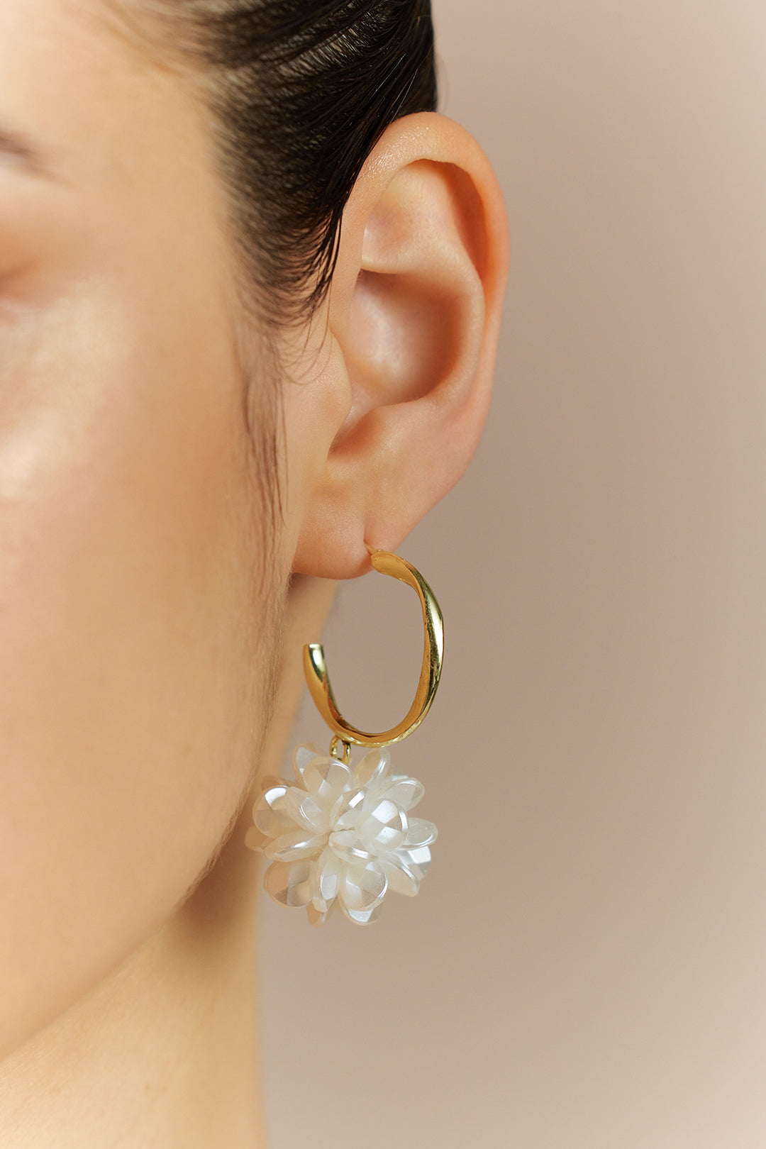 Alloy 3D Floral Earrings