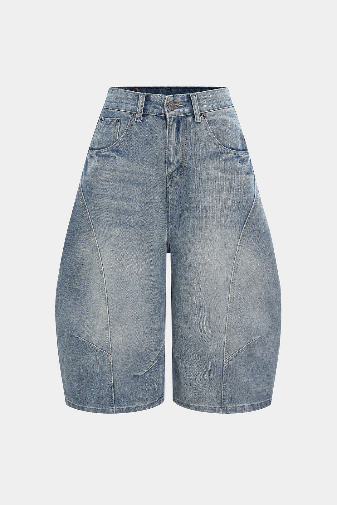 Denim Pocket Wide Leg Shorts