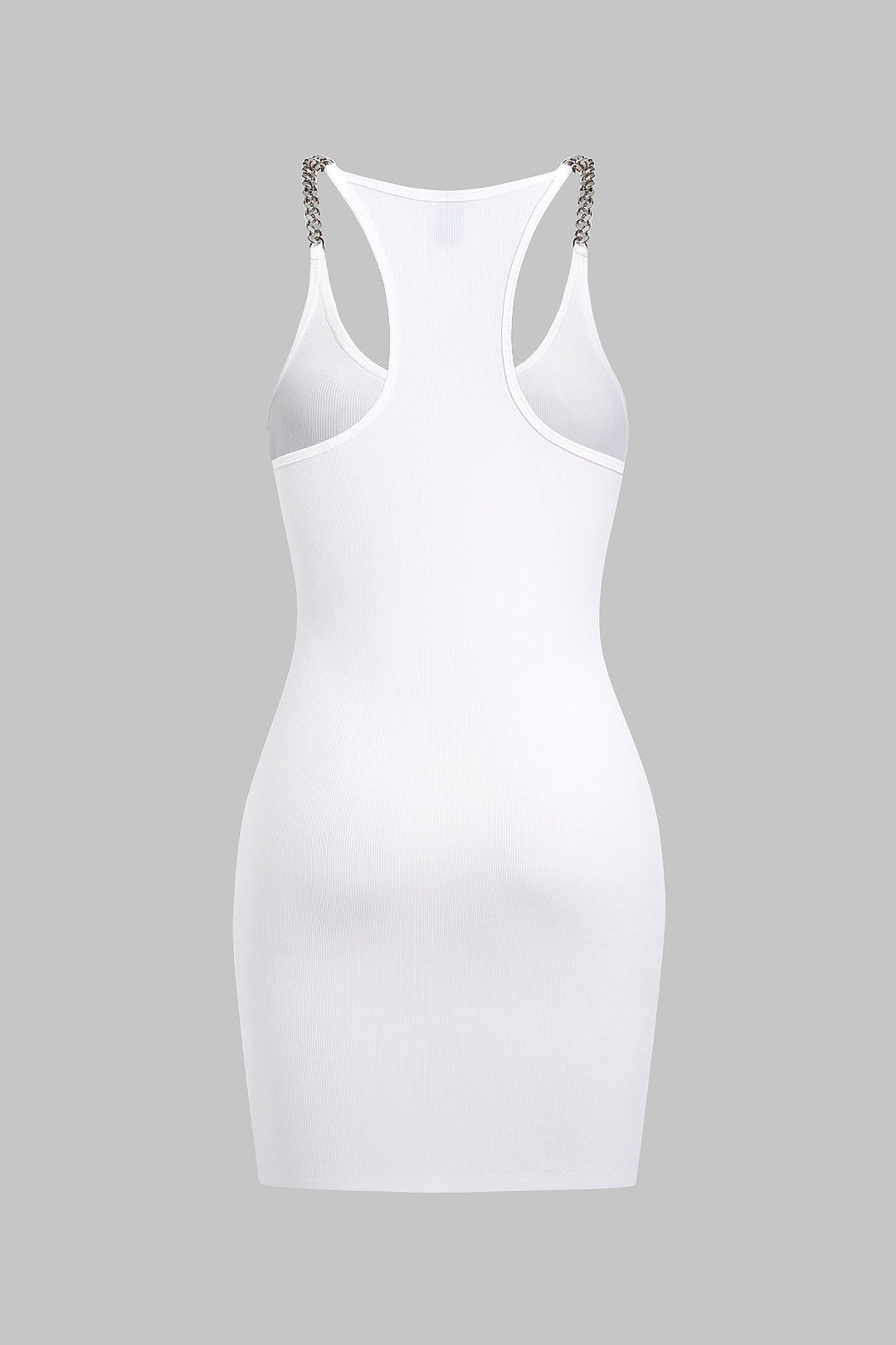 Chain Decor Sleeveless Mini Dress