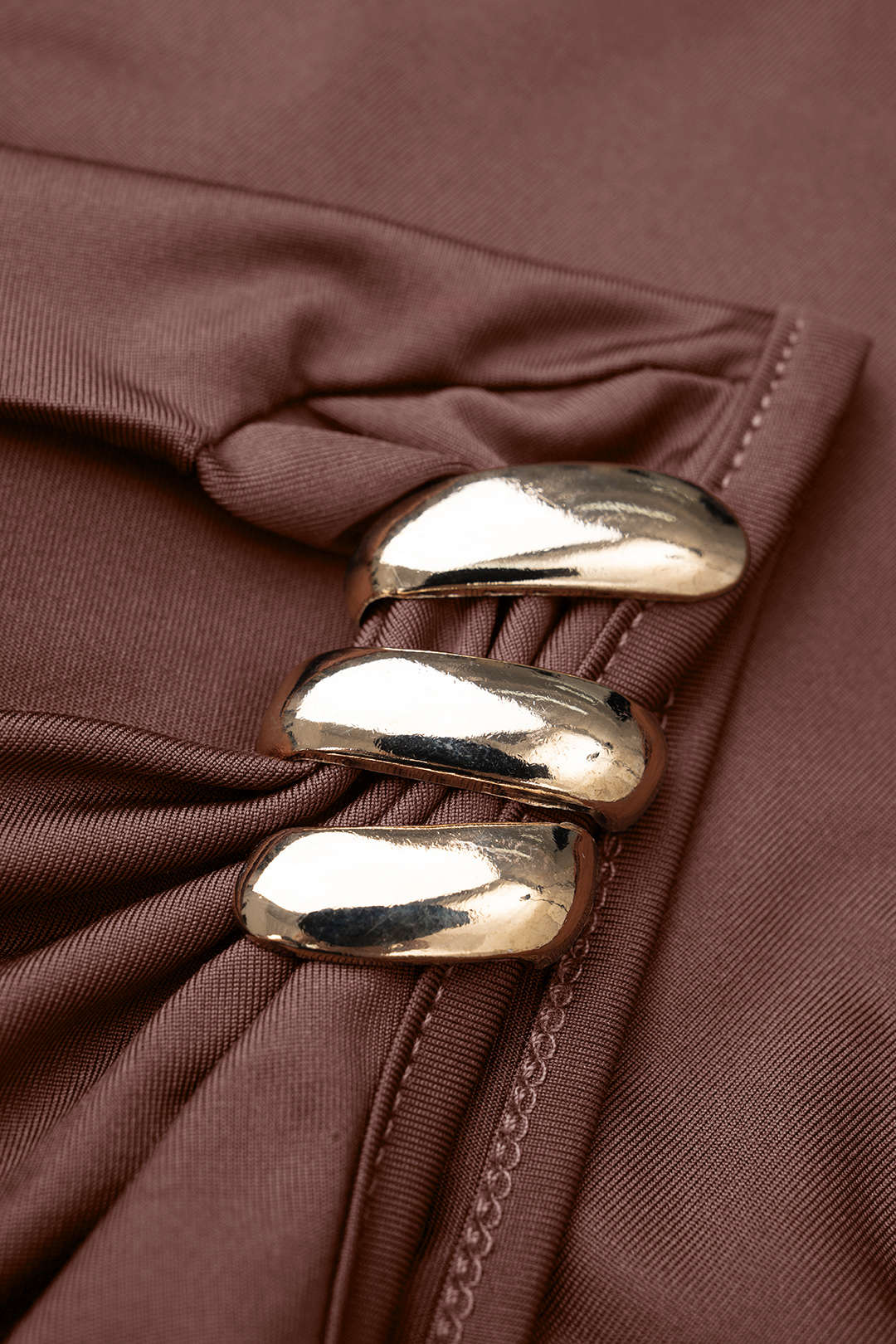 Asymmetrical Metallic Ruched Tank Top