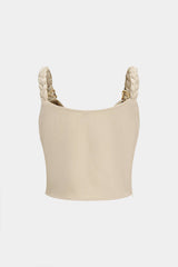 Braided Cowl Neck Cami Top
