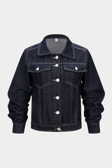 Denim Buttoned Pocket Outerwear