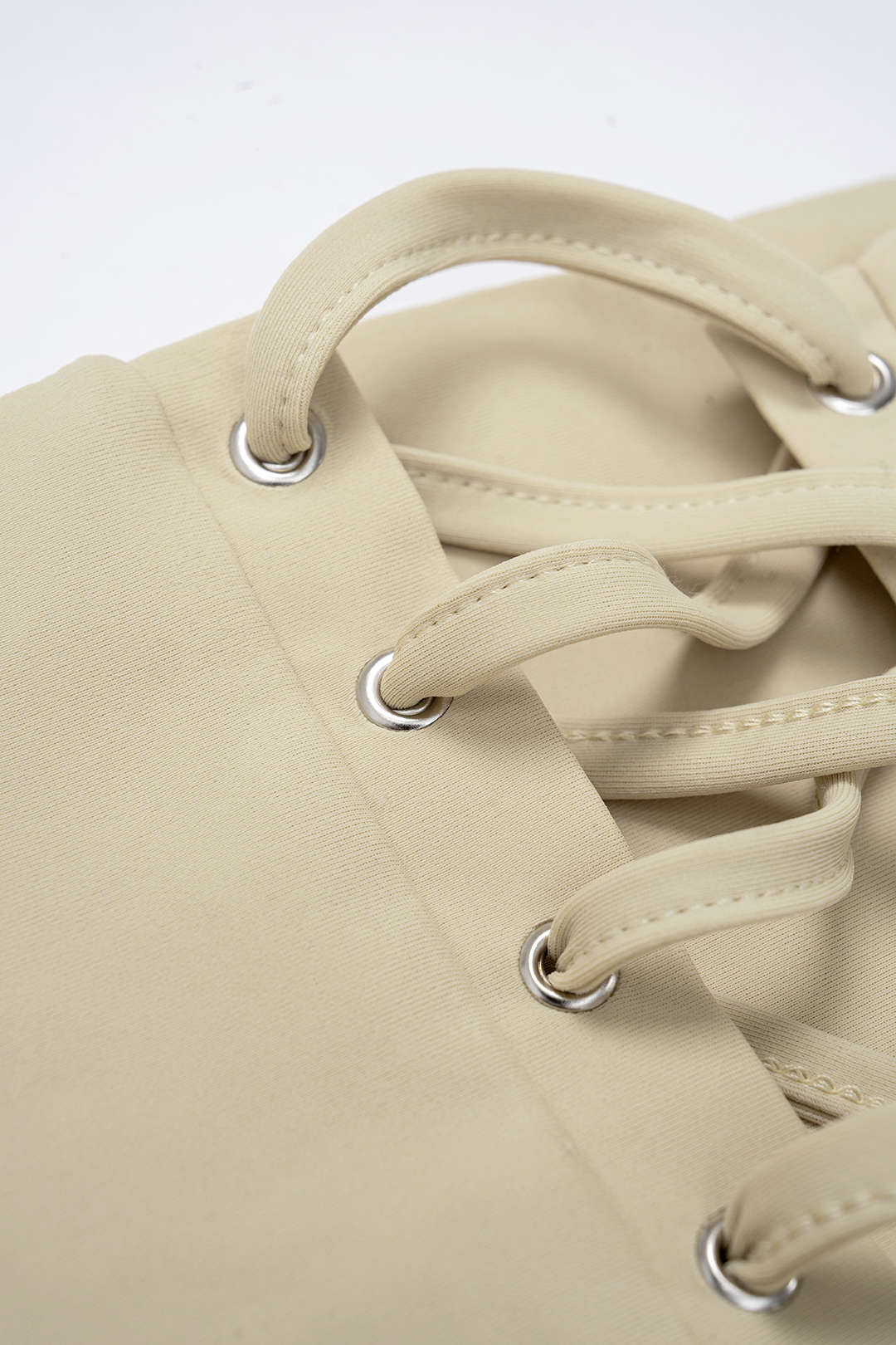 Belted Tie Back Shoulder Pads Sleeveless Mini Dress