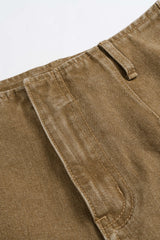 Denim Washed Pocket Shorts