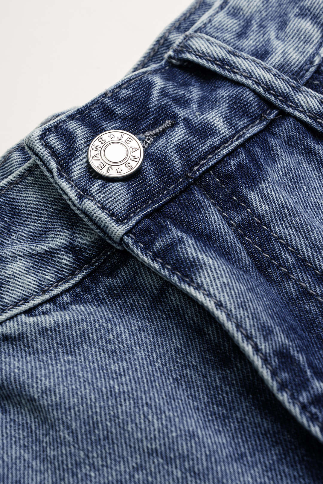 Denim Frayed Wide Leg Shorts