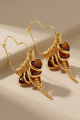 Alloy Heart Shape Earrings