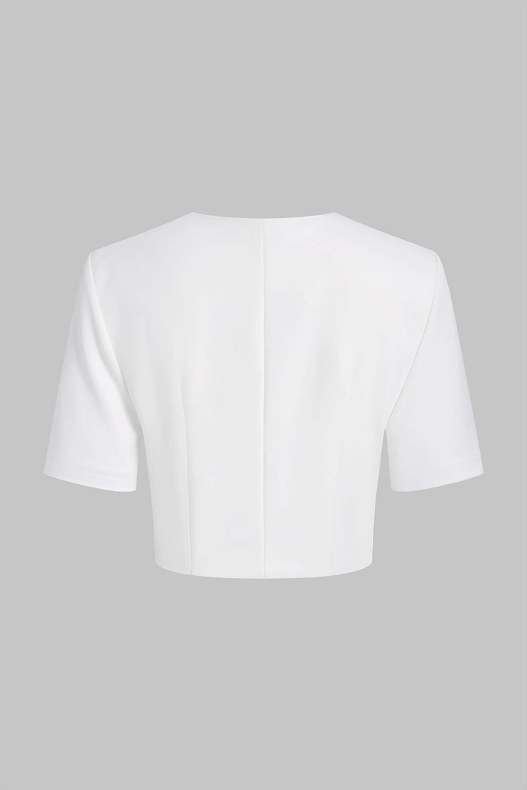 Asymmetrical Cut Out Short-Sleeve Shirt