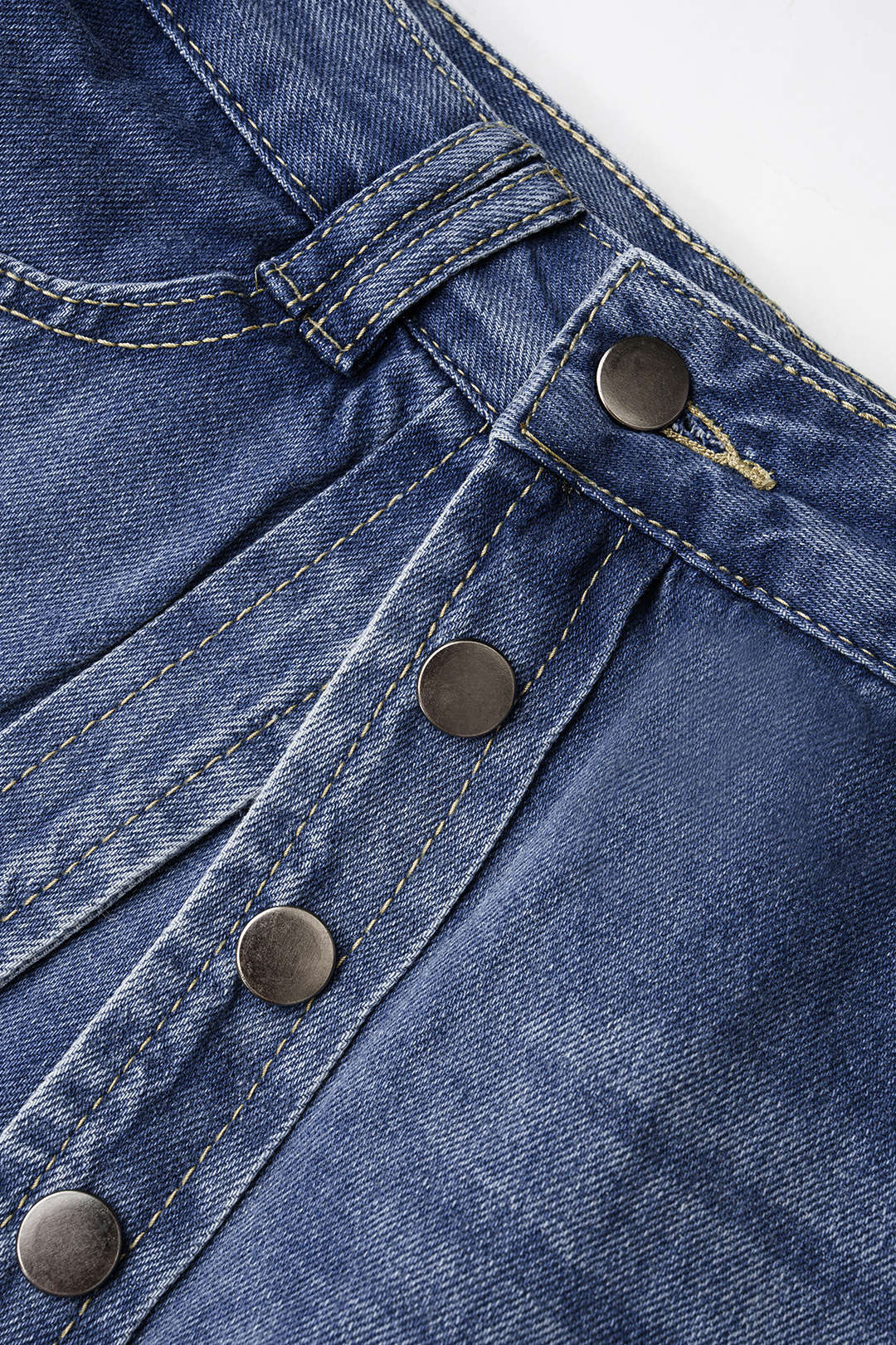 Denim High Waist Wide Leg Jeans