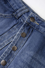 Denim High Waist Wide Leg Jeans