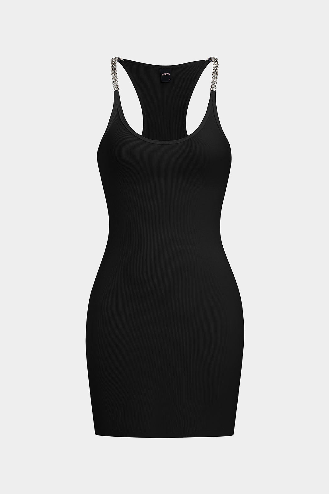 Chain Decor Sleeveless Mini Dress