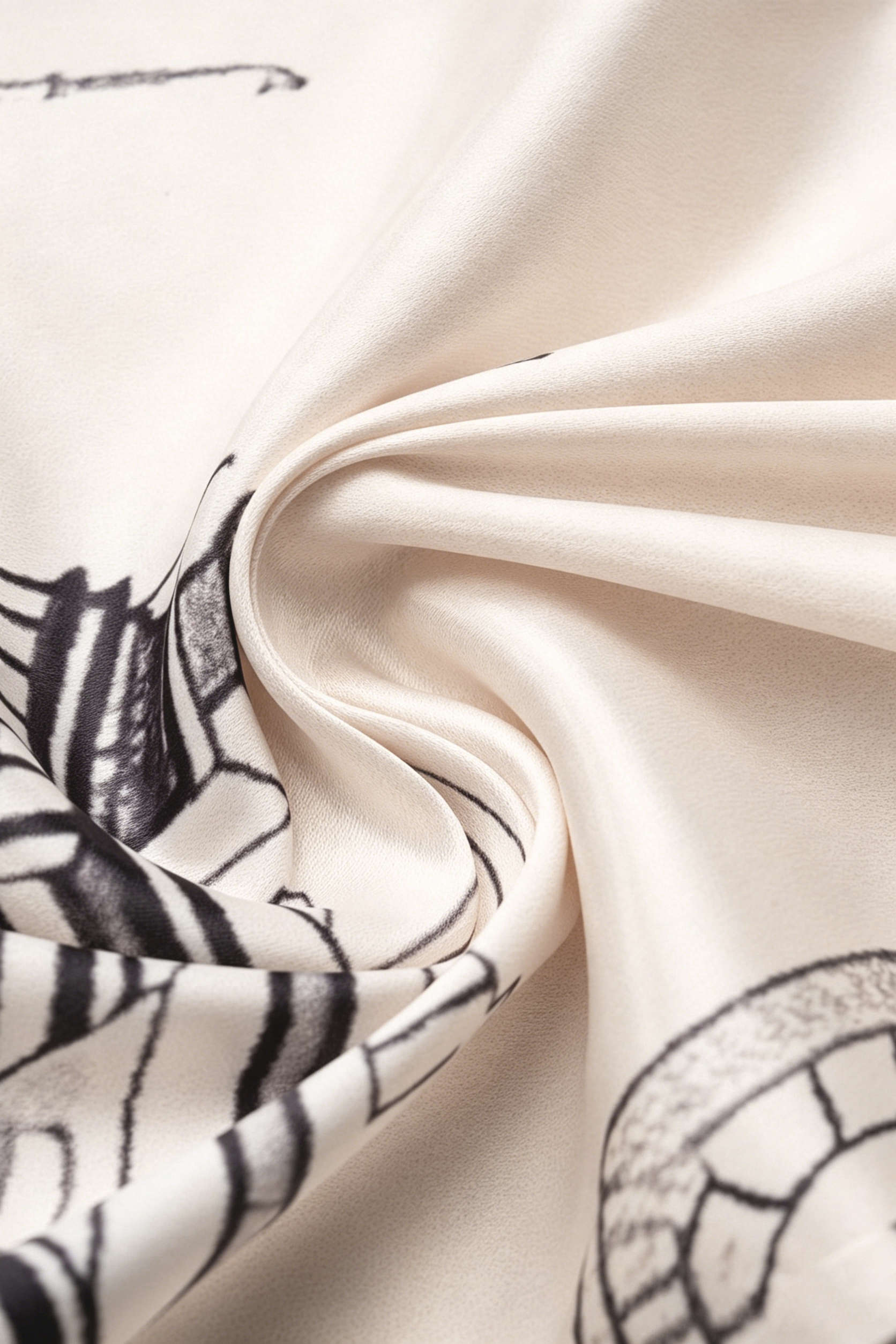 Artistic Print Stain Drawstring Asymmetrical Ruched Skirt