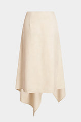Asymmetrical Hem High Waist Skirt