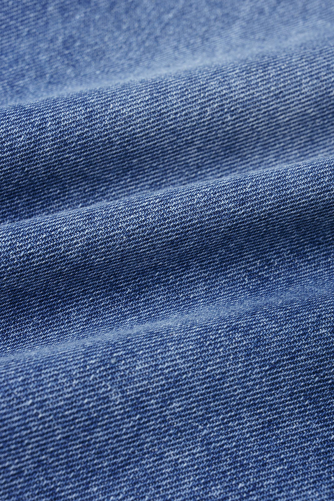 Denim Irregular Metallic Button Pocket Barrel Leg Jeans