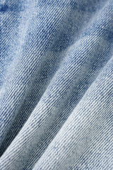 Denim Braided Pocket Skirt